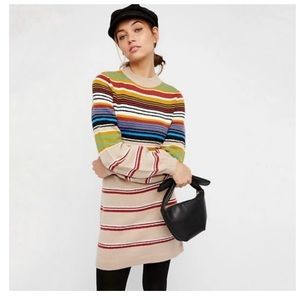 Free People Stripped Sweater Dress